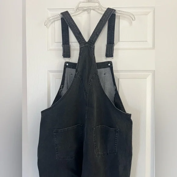 Blackwash Denim Overalls - Picture 6 of 11